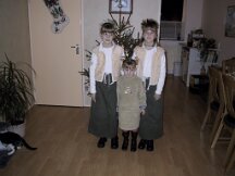 25-12-2000 Kerst op school bij Ellis en Cynthia
